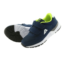 Soletta interna in pelle blu navy American Club BS09 verde 6