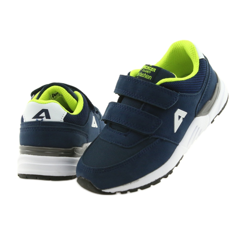 Soletta interna in pelle blu navy American Club BS09 verde 5