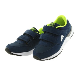 Soletta interna in pelle blu navy American Club BS09 verde 3