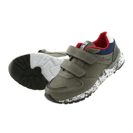 Soletta in pelle per scarpe sportive American Club grigio rosso blu navy 5