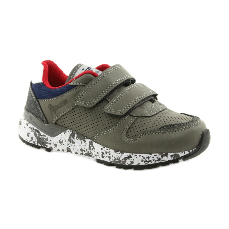 Soletta in pelle per scarpe sportive American Club grigio rosso blu navy 1