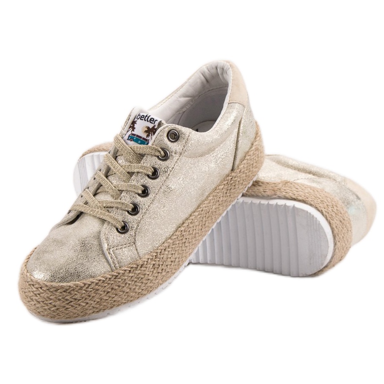Betler Sneaker espadrillas alla moda giallo 1