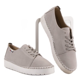 Scarpe annodate grigie VICES grigio 2