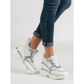 VICES Sneakers Con Broccato bianca 1
