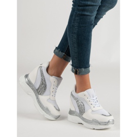 Sneakers Bianche Con Glitter VICES bianca 2