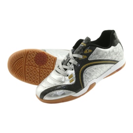 Scarpe sportive indoor American Club OG13 Silver nero grigio giallo 5