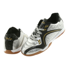 Scarpe sportive indoor American Club OG13 Silver nero grigio giallo 4