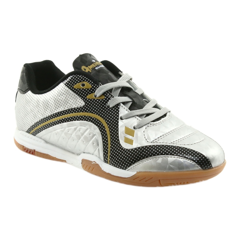 Scarpe sportive indoor American Club OG13 Silver nero grigio giallo 1