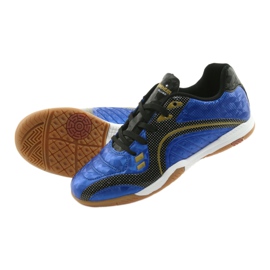 Scarpe sportive indoor American Club OG13 Royal nero blu giallo 5