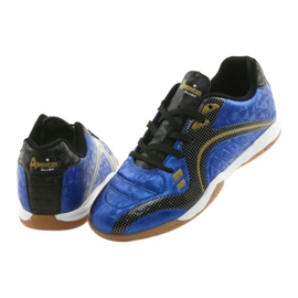 Scarpe sportive indoor American Club OG13 Royal nero blu giallo 4