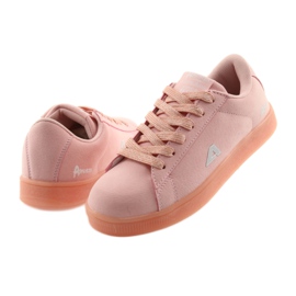 Scarpe sportive American Club BS07, inserto in pelle rosa 4