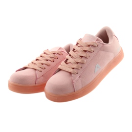 Scarpe sportive American Club BS07, inserto in pelle rosa 3