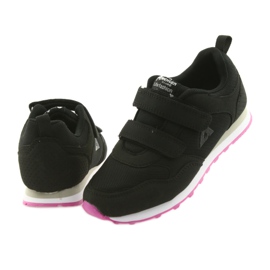 Scarpe sportive da bambina American Club WT30 nere nero 4