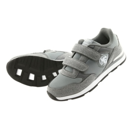 Inserto in pelle American Club Velcro BS01 bianca grigio 5