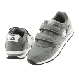 Inserto in pelle American Club Velcro BS01 bianco grigio 4