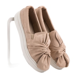 Slippers In Camoscio Con Fiocco VICES marrone 2