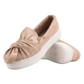 Slippers In Camoscio Con Fiocco VICES marrone 1