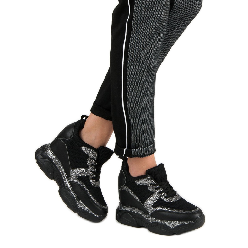 VICES Sneakers Con Broccato nero 1