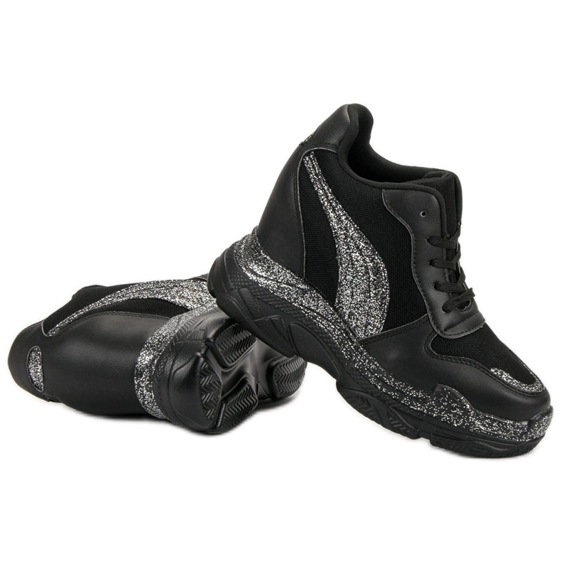 Sneakers Nere Con Glitter VICES nero 1