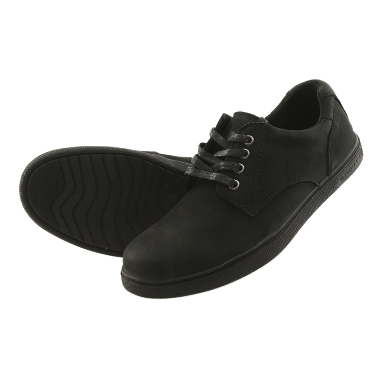 American Club Black -Chicle Scarpe in pelle maschile nero 4