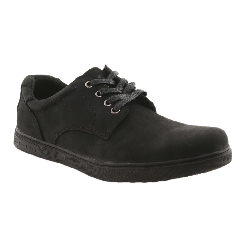 American Club Black -Chicle Scarpe in pelle maschile nero 1