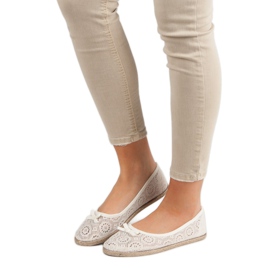 Ballerine in pizzo beige 1