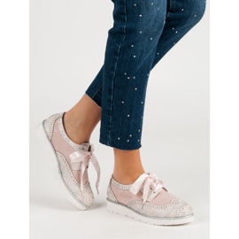 Vices Scarpe legate con un nastro rosa 2