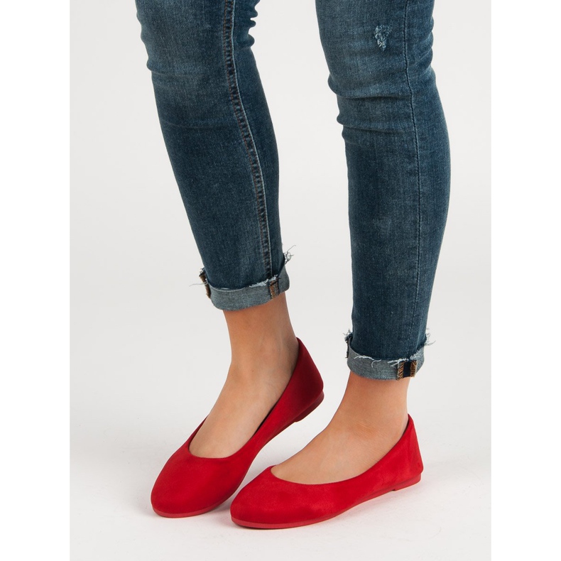 VICES ballerine rosse in camoscio rosso 2