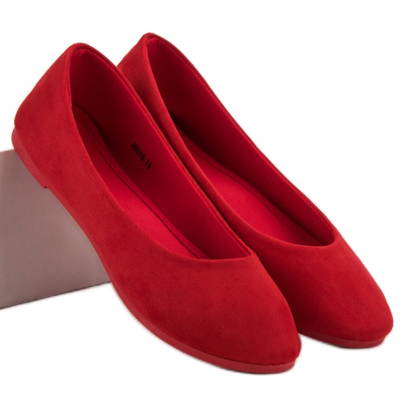 VICES ballerine rosse in camoscio rosso 1