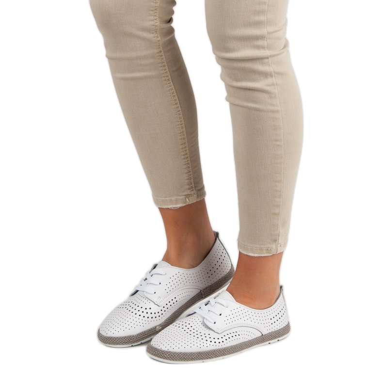 Filippo Espadrillas in pelle bianco 1