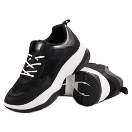 Kylie Scarpe da ginnastica nere alla moda nero 2