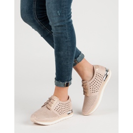 Aclys Scarpe brogue rosa traforate marrone 1