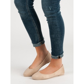 Ballerine VICES in camoscio beige 2