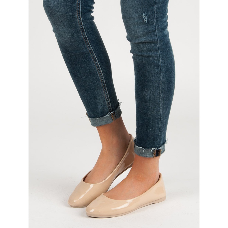 Ballerine VICES laccate marrone 1