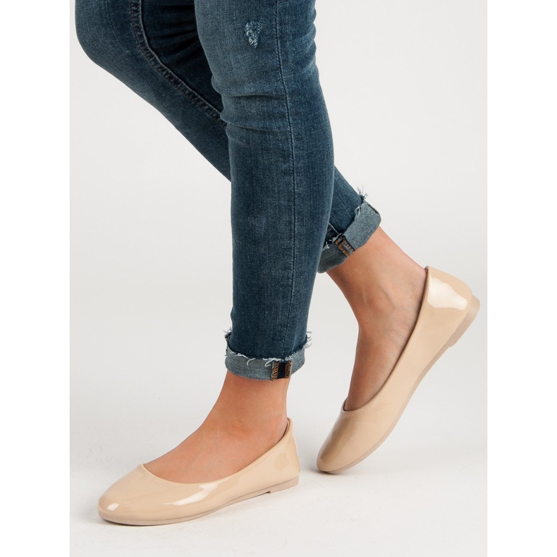 Ballerine VICES laccate marrone 2