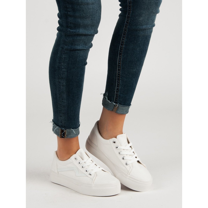 Kylie Sneakers bianche alla moda bianca 1