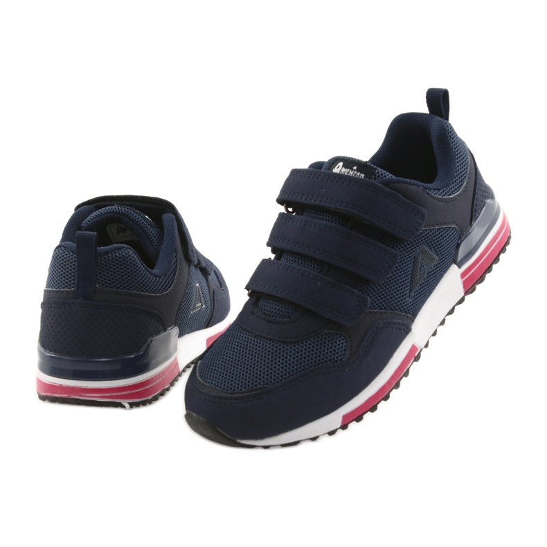 Soletta in pelle American Club 5, blu navy 4