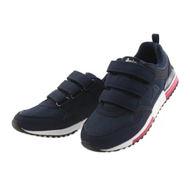 Soletta in pelle American Club 5, blu navy 3