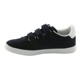 Scarpe sportive inserto in pelle American Club BS06 bianco blu navy 2