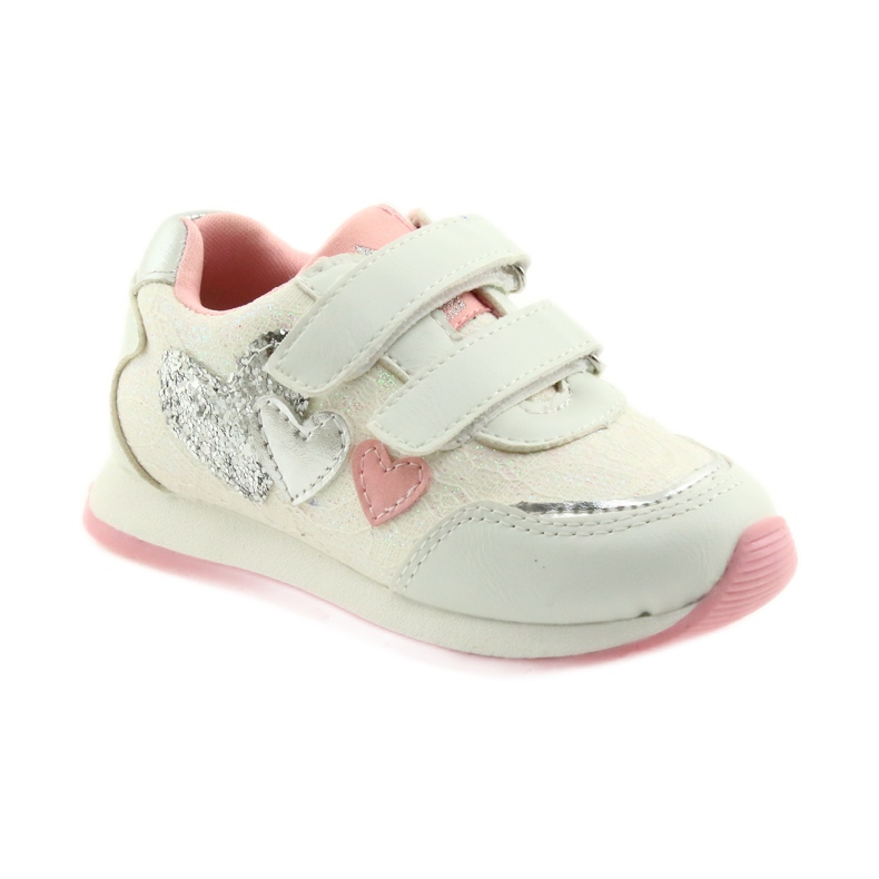Soletta in pelle American Club GC11 bianco grigio rosa 1