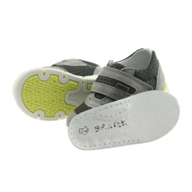 Semi -sport in pelle Velcro 51949 Bartek grigio 5