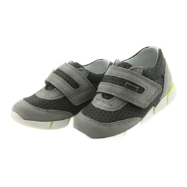 Semi -sport in pelle Velcro 51949 Bartek grigio 3