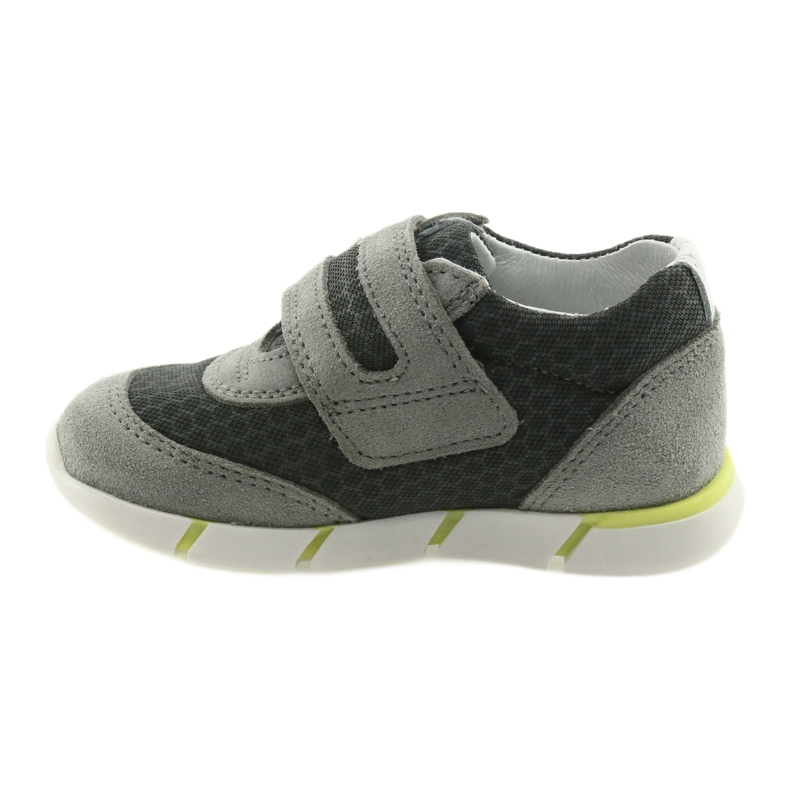 Semi -sport in pelle Velcro 51949 Bartek grigio 2