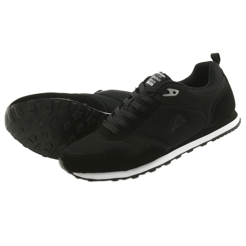 American Club Scarpe sportive nere americane WT13 da uomo nero 5
