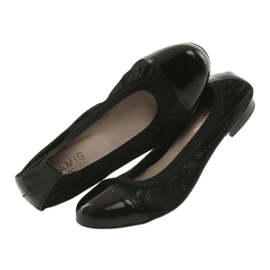 Ballerine da donna elastiche Gamis 1402 nere nero 5