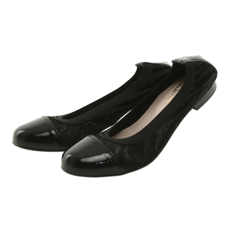 Ballerine da donna elastiche Gamis 1402 nere nero 3