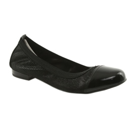 Ballerine da donna elastiche Gamis 1402 nere nero 1