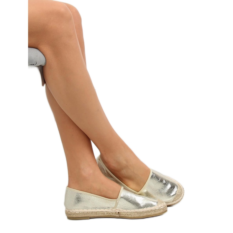 Espadrillas oro metallizzato A645-ESP-1 Gold d'oro 1
