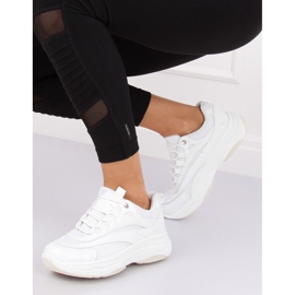 Scarpe sportive da donna bianche B0-15 White bianco 1