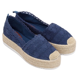 Espadrillas in pizzo blu navy A8692 DK.BLUE 2